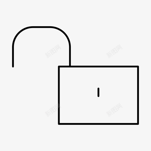解锁自由开放图标svg_新图网 https://ixintu.com 不安全 业务瘦图标 开放 打开 自由 解锁