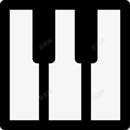 钢琴乐器交通工具图标svg_新图网 https://ixintu.com 乐器 交通工具 钢琴