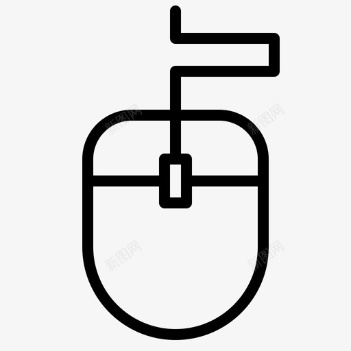 鼠标数字电子图标svg_新图网 https://ixintu.com 数字 游戏 游戏控制器 电子 硬件 设备 鼠标