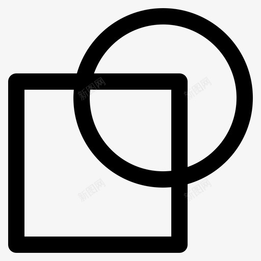 形状圆图案图标svg_新图网 https://ixintu.com 几何 图案 圆 形状 正方形 设计轮廓