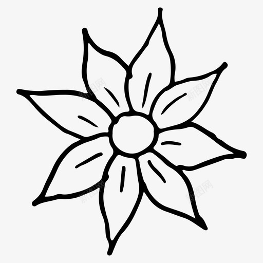 花元素自然图标svg_新图网 https://ixintu.com 元素 春天 植物 自然 花