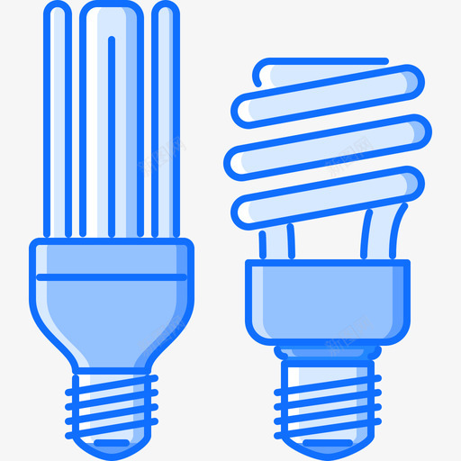 生态灯泡自然41蓝色图标svg_新图网 https://ixintu.com 生态灯泡 自然41 蓝色