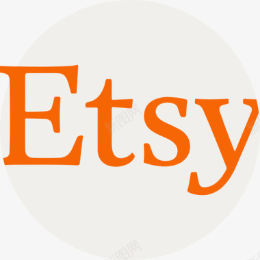 Etsy电子商务和支付方式徽标扁平图标图标