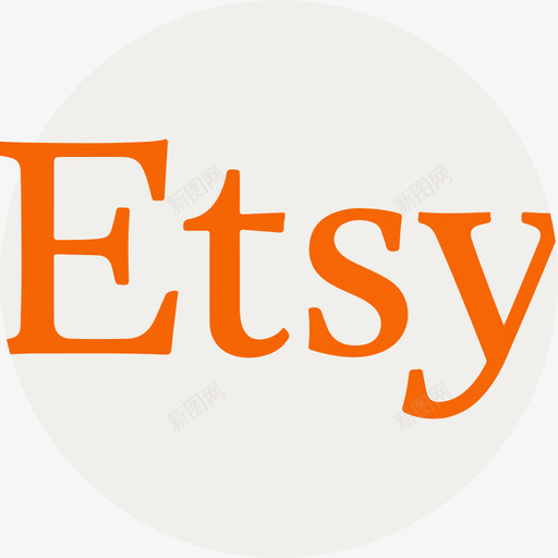 Etsy电子商务和支付方式徽标扁平图标svg_新图网 https://ixintu.com Etsy 扁平 电子商务和支付方式徽标