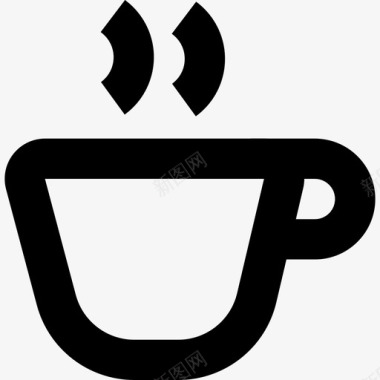 咖啡杯杂项24线性图标图标