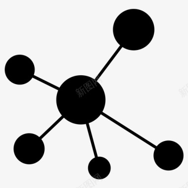 化学原子键图标图标