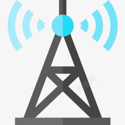 信号污染信号塔污染2平坦图标高清图片