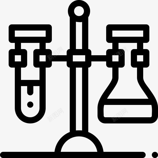 烧瓶学习23线性图标svg_新图网 https://ixintu.com 学习23 烧瓶 线性