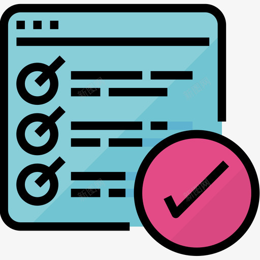 检查表web开发27线颜色图标svg_新图网 https://ixintu.com web开发27 检查表 线颜色