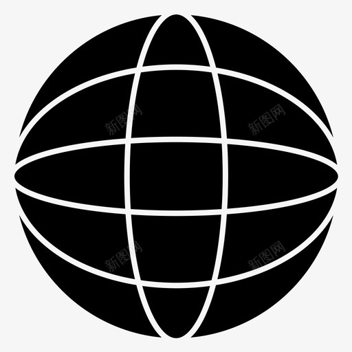 全球互联网世界图标svg_新图网 https://ixintu.com 世界 互联网 全球
