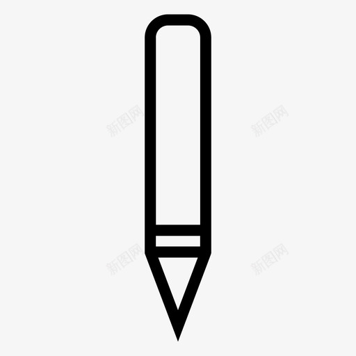 铅笔签名写图标svg_新图网 https://ixintu.com 写 学校图标薄 签名 铅笔