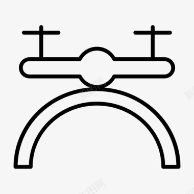 无人机飞行玩具图标图标