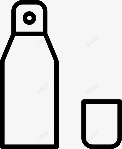 喷雾空气瓶子图标svg_新图网 https://ixintu.com 喷雾 日常稀薄 气味 瓶子 空气