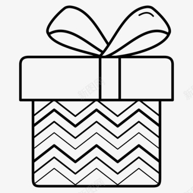 礼品盒包装礼物图标图标