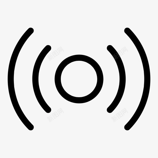 环绕声音乐信号图标svg_新图网 https://ixintu.com 信号 基本图标所有尺寸 声音 无线 环绕声 音乐