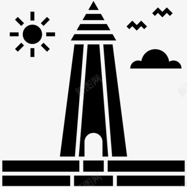 冈巴德eqabus塔gonbadeqabus塔建筑图标图标