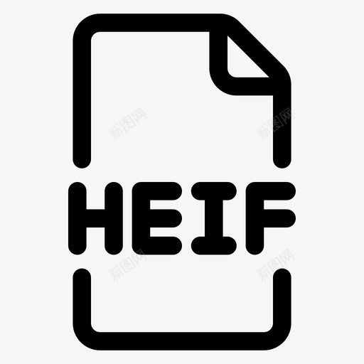 heifdoc文件图标svg_新图网 https://ixintu.com doc heif 图形格式 文件