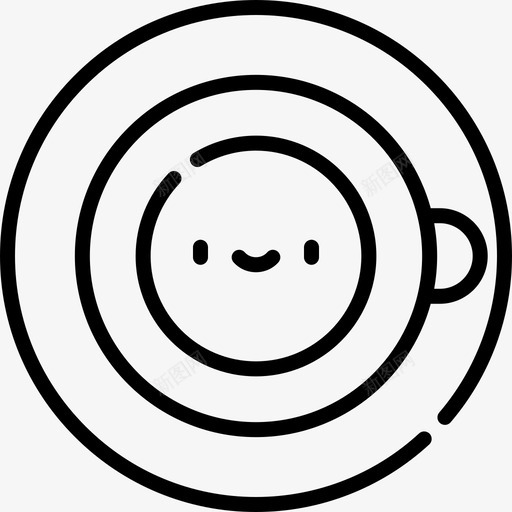 咖啡45号咖啡厅直线型图标svg_新图网 https://ixintu.com 45号咖啡厅 咖啡 直线型