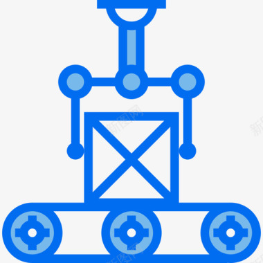 输送机运输工厂2蓝色图标图标