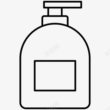 洗发水瓶子清洁剂图标图标