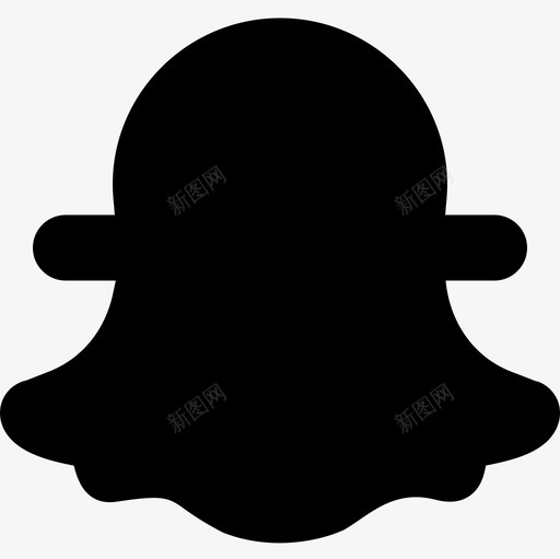 Snapchat社交媒体50已填充图标svg_新图网 https://ixintu.com Snapchat 已填充 社交媒体50