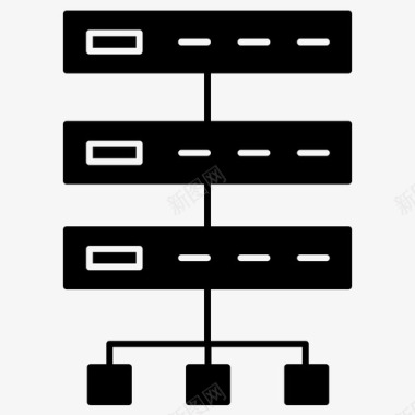 网络通信流程图图标图标