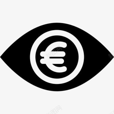 眼睛银行和金融14坚实图标图标