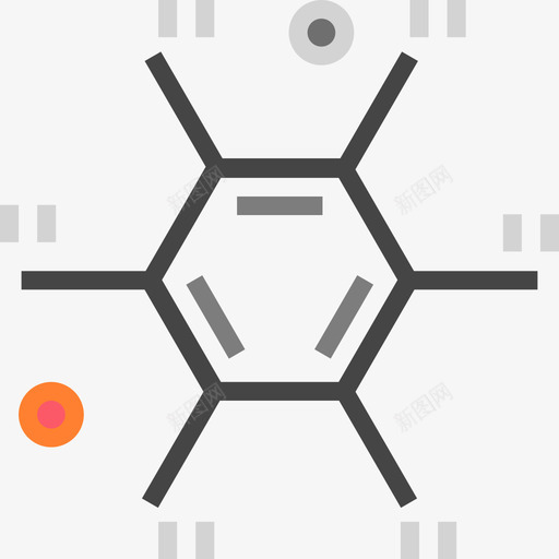 分子科学39扁平图标svg_新图网 https://ixintu.com 分子 扁平 科学39