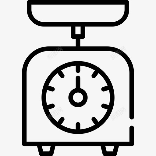 秤烹饪49线性图标svg_新图网 https://ixintu.com 烹饪49 秤 线性