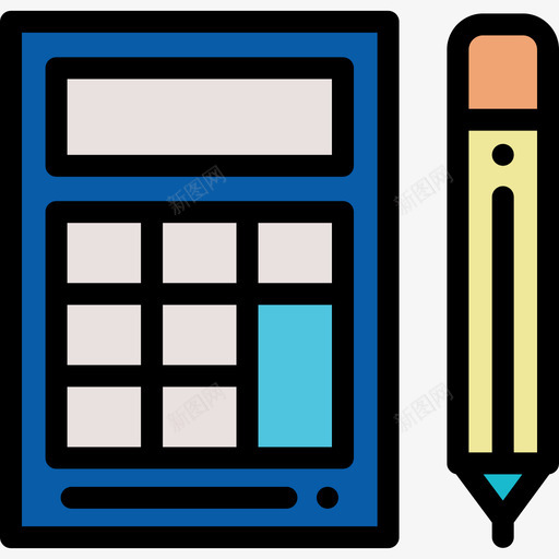 计算器工程6线颜色图标svg_新图网 https://ixintu.com 工程6 线颜色 计算器