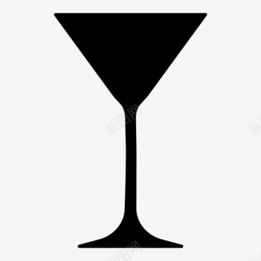 马提尼杯酒饮料图标图标