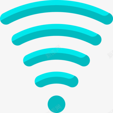 Wifi信号商场购物中心5平面图标图标
