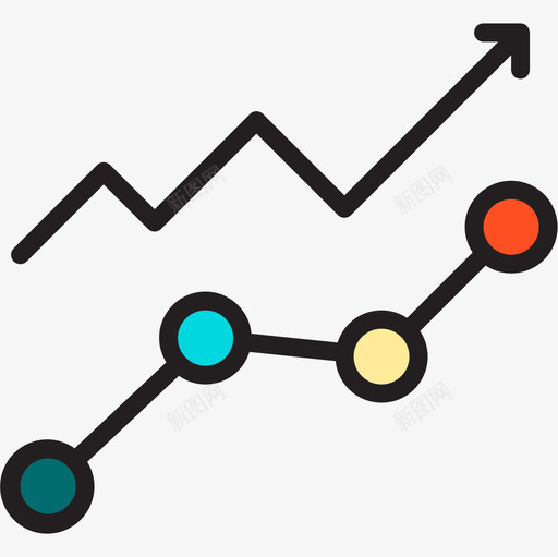 利润分析6线性颜色图标svg_新图网 https://ixintu.com 分析6 利润 线性颜色