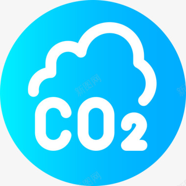 二氧化碳生态126循环图标图标