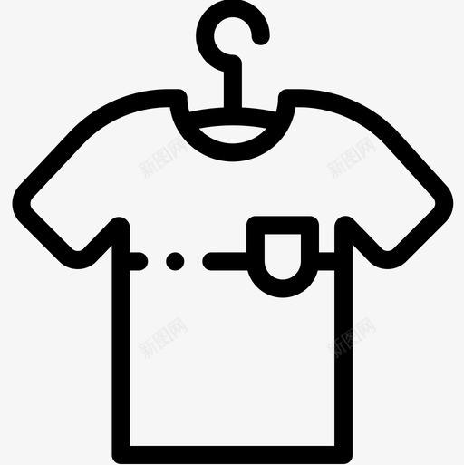 衬衫缝纫32直线图标svg_新图网 https://ixintu.com 直线 缝纫32 衬衫