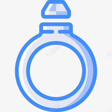 戒指游戏元素4蓝色图标图标
