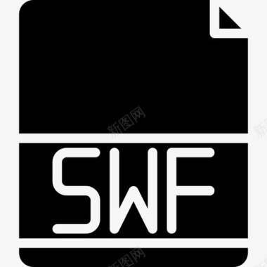 Swf文件扩展名4填充图标图标