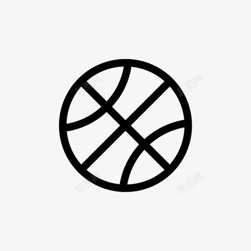 篮球nba运动球图标svg_新图网 https://ixintu.com nba 篮球 运动球