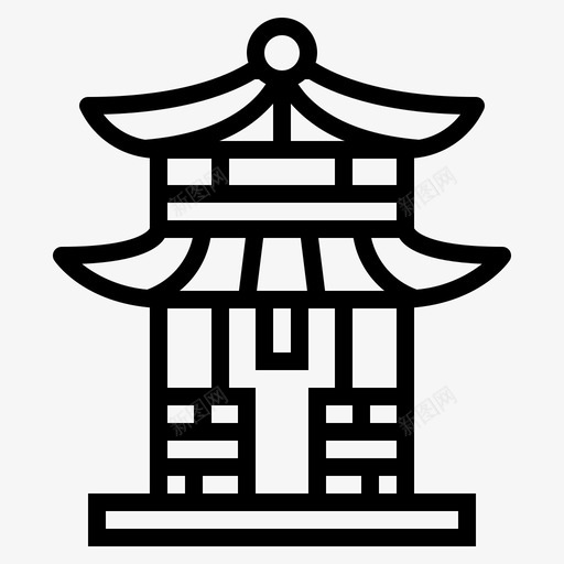 神龛中国文化图标svg_新图网 https://ixintu.com 中国 中国偶像 文化 神龛 精神