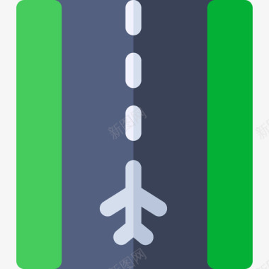 跑道27号机场平坦图标图标