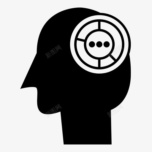 分析头脑人类图标svg_新图网 https://ixintu.com 人类 人类思维 分析 头脑 思维 过程