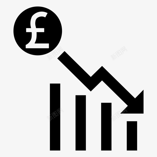 英镑衰退减少图表失败进程图标svg_新图网 https://ixintu.com 下降图 亏损收益 减少图表 失败进程 英镑 英镑衰退