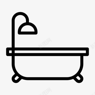 浴缸配件浴室图标图标