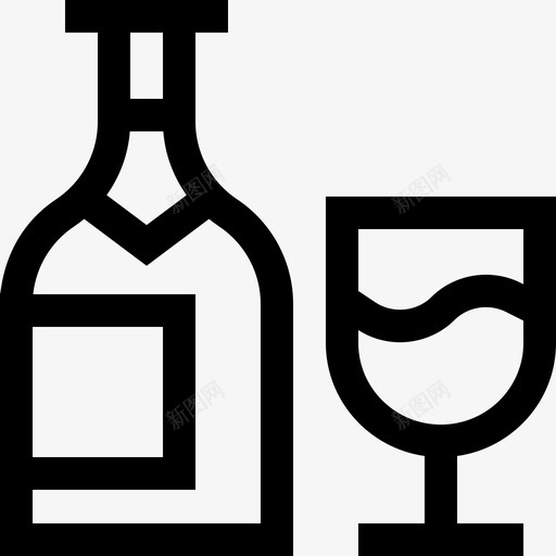 葡萄酒烧烤6直系图标svg_新图网 https://ixintu.com 烧烤6 直系 葡萄酒