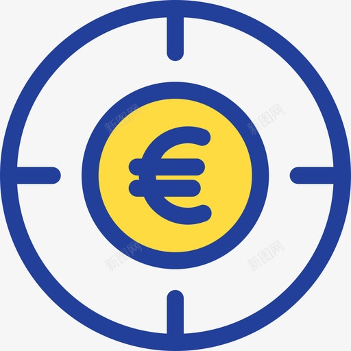 欧元银行和金融15线性颜色图标svg_新图网 https://ixintu.com 欧元 线性颜色 银行和金融15