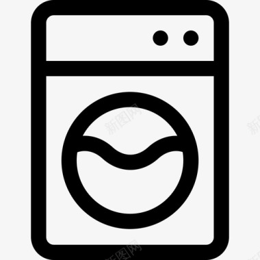 洗衣机家装4直列图标图标
