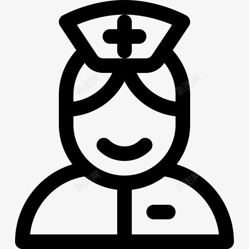 护士17号医院直系图标svg_新图网 https://ixintu.com 17号医院 护士 直系