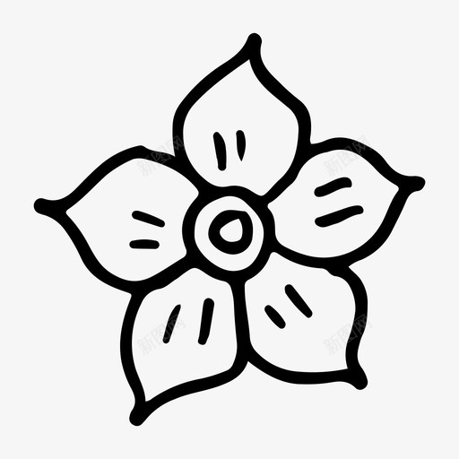 花元素自然图标svg_新图网 https://ixintu.com 元素 春天 植物 自然 花
