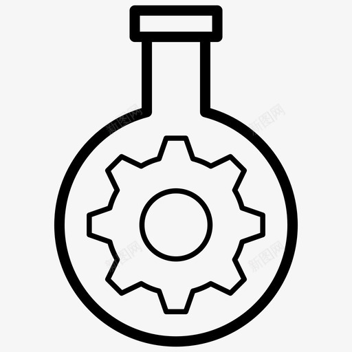 化学工业科学研究技术实验室图标svg_新图网 https://ixintu.com 化学工业 实验室管理 技术实验室 搜索引擎优化和网页线图标 科学研究 设备在烧瓶