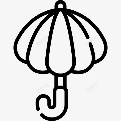 伞婴儿淋浴7直线型图标svg_新图网 https://ixintu.com 伞 婴儿淋浴7 直线型